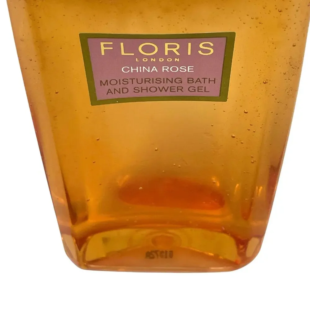 Floris London China Rose Moisturizing Bath And Shower Gel 8.5 FL OZ New in Box